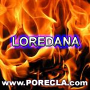 LOREDANA avatare cu flacari - Numele Loredana