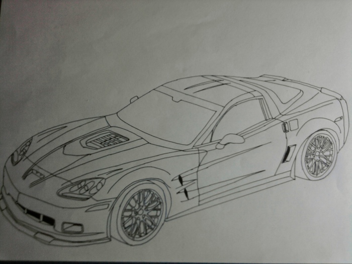 chevrolet corvete zr1 - Desene facute de mn