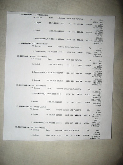 2010 - rezultate