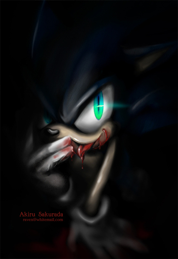 Dark_Sonic_by_AkiruNyang - Sonic X