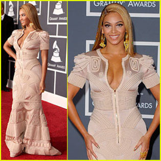beyonce-knowles-grammy-awards-2010-red-carpet - byonce si shakira