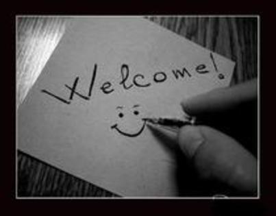 V-am scris pe foita :"WELCOME" - Bun venit pe pagina mea