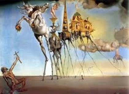 Salvador Dali - Ispitele Sf. Antonie cel Mare - Icoane Ortodoxe