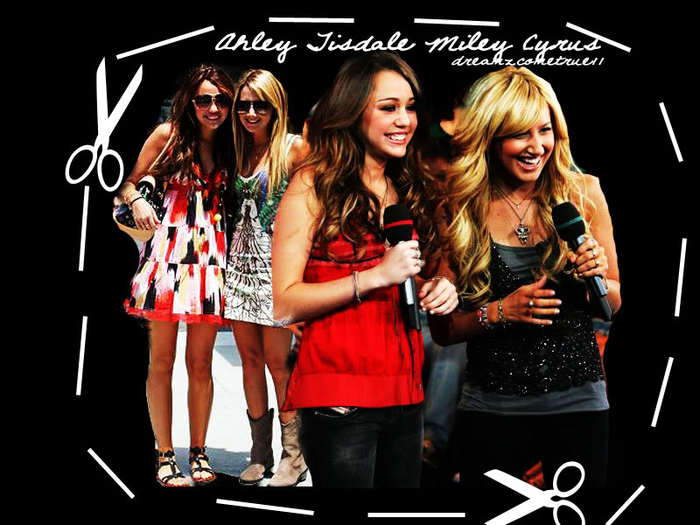 Miley Cyrus And Ashley Tisdale