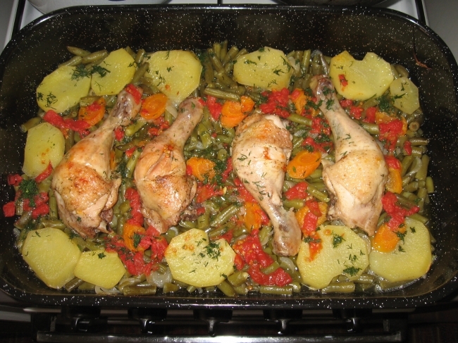 pulpe de pui cu pastai verz