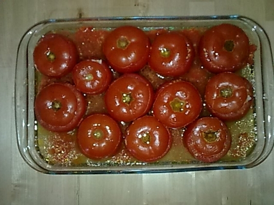 rosii umplute cu sunca si cascaval