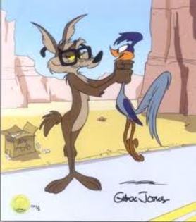 Road Runner and Wile E Coyote