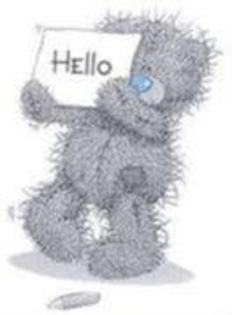 Ursuletul dragals spune : "Hello" - Bun venit pe pagina mea