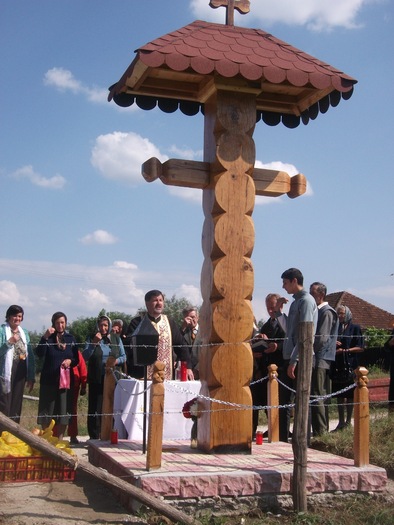 radesti troita - sculptura cu drujba