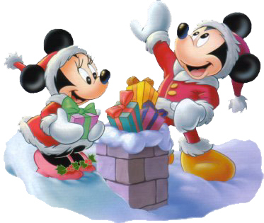 Mickey-Minnie-Mouse-Christmas-chimney - mickey mouse