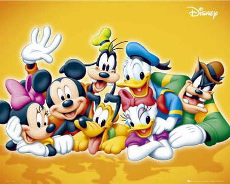 lgmp0627 classic-disney-characters-mickey-mouse-donald-duck-and-friends-mini-poster - mickey mouse