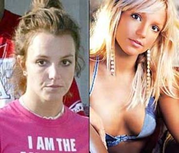 Britney Spears - poze cu vedete nemachiate