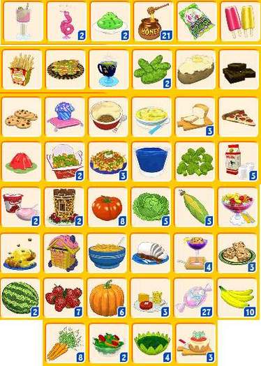webkinz-food-menu