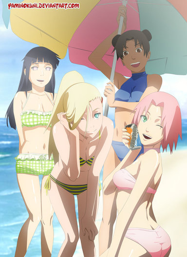 beach_party__who__s_hottest__by_yaminokuni-d3051pc - Naruto