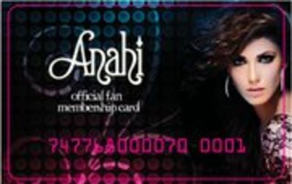 :X - ANAHI OFFICIAL FAN MEMBERSHIP CARD