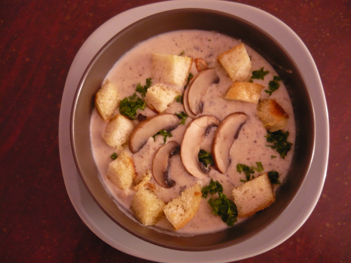 supa crema de ciuperci