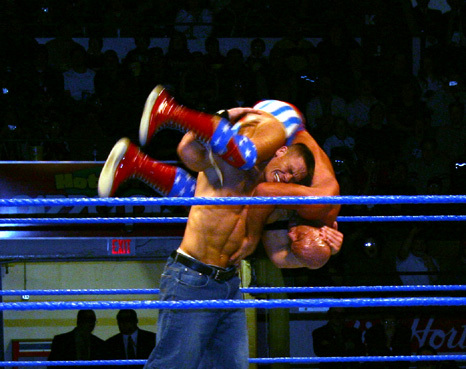 John_Cena_hits_the_F-U_on_Kurt_Angle - FU