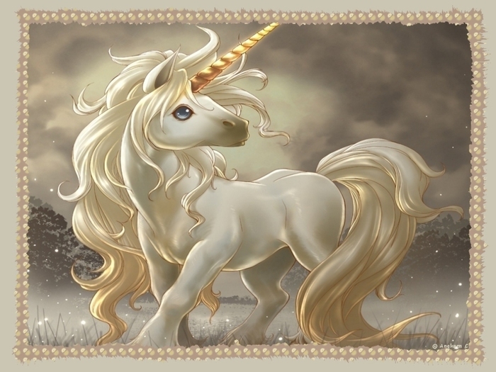 golden_horn_unicorn2 - Unicorn