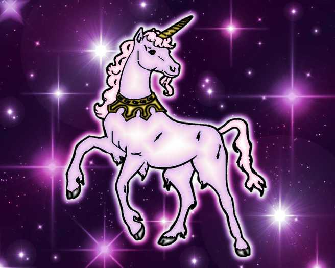 unicorn_on_starry_background