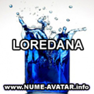 LOREDANA avatare cu text