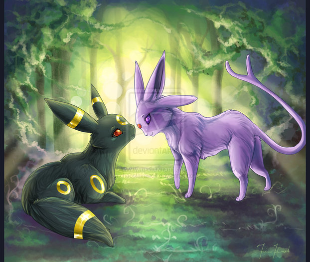 mai tarziu: espeon: privesc catre.. - pokemon love story