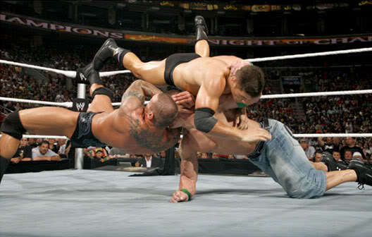 John-Cena-Randy-Triple-H - randy orton RKO