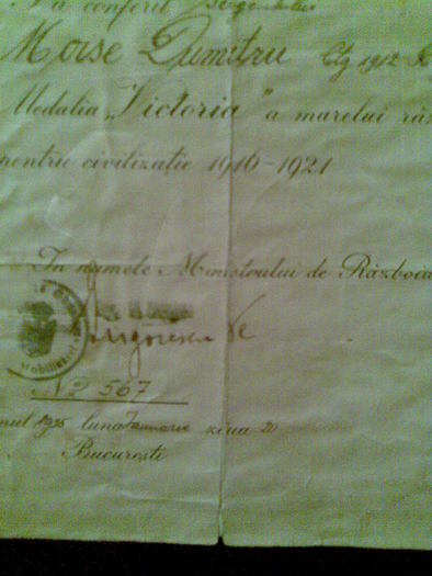 cu semnatura lui Ieremia Grigorescu