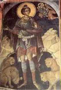 Daniel in groapa cu lei - Icoane Ortodoxe