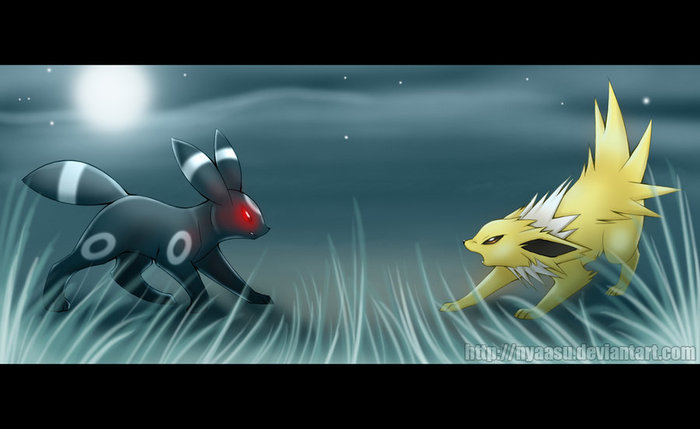 Umbreon_vs_Jolteon_by_Nyaasu[1]