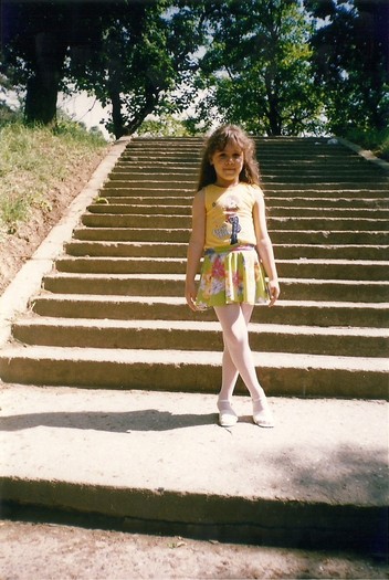 eu pe scari - poze cu mine