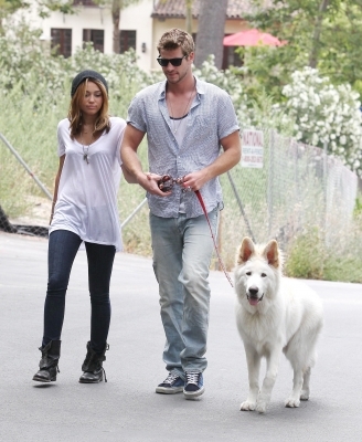  - x Takes Dog for a walk in LA -  26th June