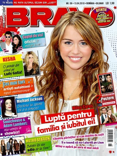 Miley on magazines covers (3) - Bravo Magazine