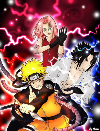 Naruto__Sasuke__Sakura_by_MuzzaThePerv - Team 7