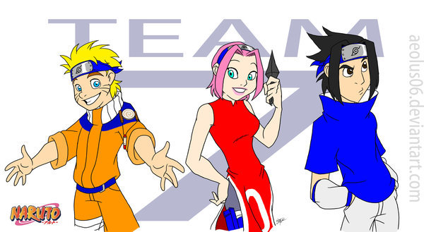 Naruto__Team_7___my_style_by_aeolus06 - Team 7