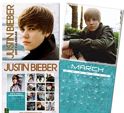  - Justin Bieber 2011 Wall Calendar