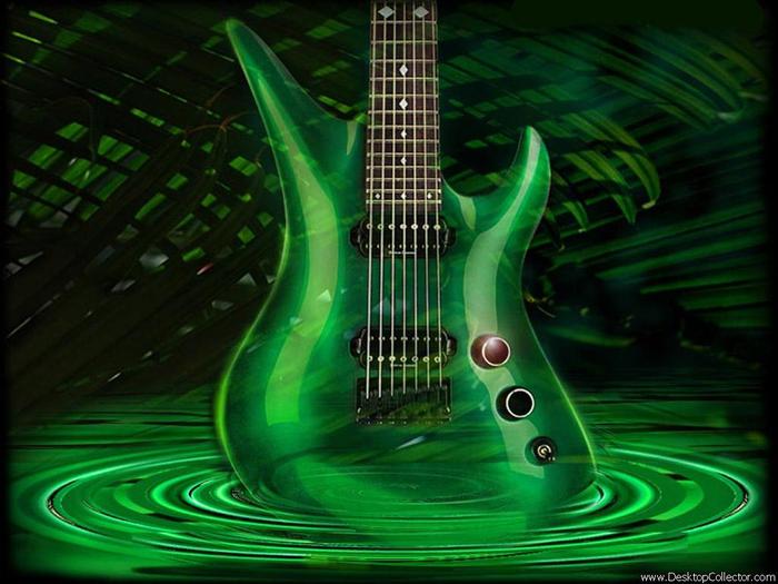 green-guitar-wallpaper[1] - poze wallpapers diverse