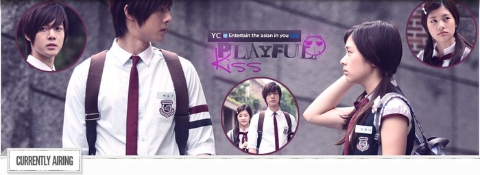 playful kiss