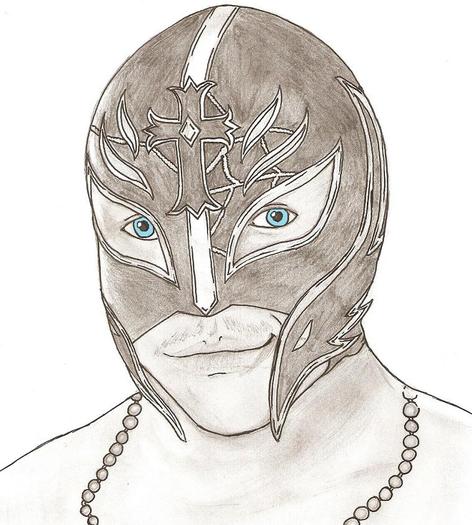 Rey Mysterio Portrait - Wrestling Animated