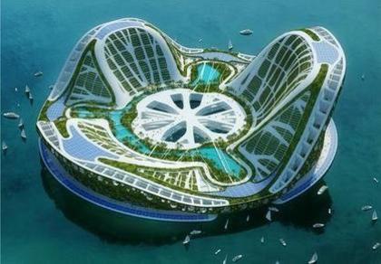 O privire in viitor; Orasele plutitoare ar putea oferi un refugiu pentru dezastrele naturale? Arhitectii imping limitele 
