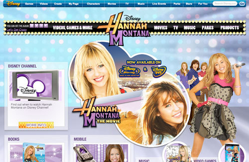 Site oficial Hannah Montana  - poze cu Hannah Montana