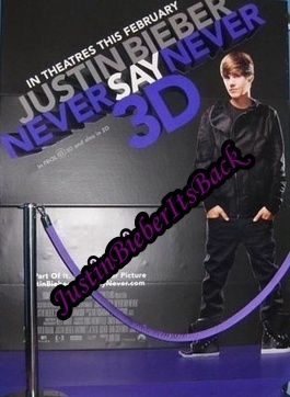  - 2010 - Justin Bieber 3D Movie - Standee