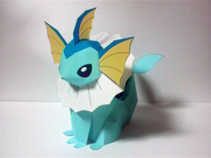 vaporeon de hartie(origami 3D)