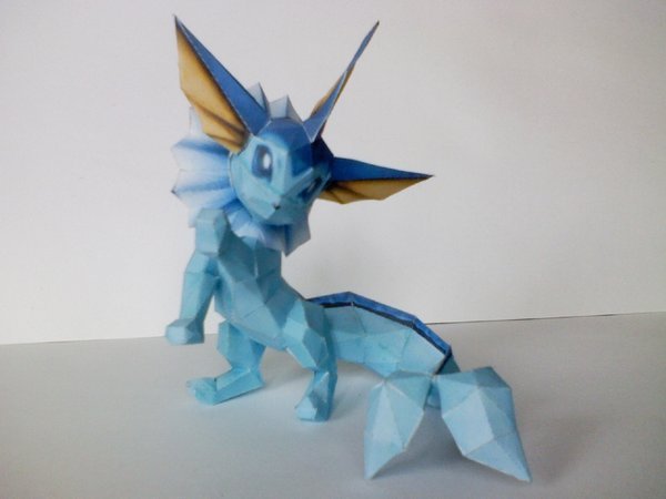 vaporeon origami 3D - vaporeon