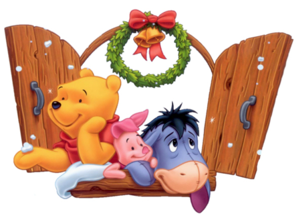 Christmas-Pooh-Piglet-Eeyore-Window
