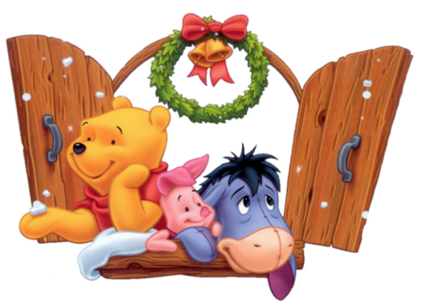 Christmas-Pooh-Piglet-Eeyore-Window - poze