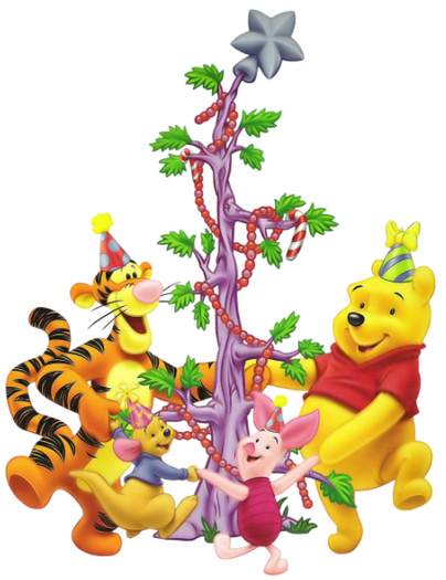 Christmas-Pooh-Piglet-Tigger-Roo-Tree - poze