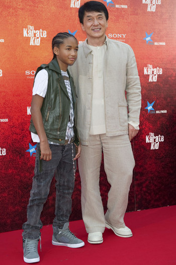 Smith si Chan; Au jucat impreuna in filmul "The Karate Kid"
