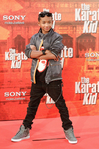 Jaden la premierele filmului The Karate Kid