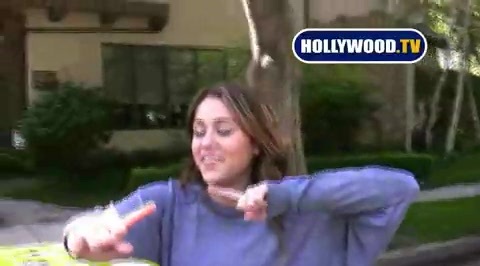 EXCLUSIVE- Miley Cyrus Reunites With Hollywood.TV and Alison 042