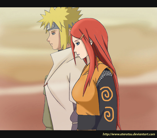 Kushina_and_Minato_by_ateratsu - uzumaki family